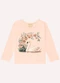 Milon - Blusa Infantil Menina Cisne Branco - variação: Laranja