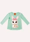 Kyly - Blusa Infantil Menina Coelhinho Verde - variação: Verde