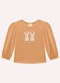 Milon - Blusa Infantil Menina Coelhinhos Marrom - variação: Marrom