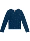 Brandili - Blusa Infantil Menina com Brilhos Bege - variação: Azul