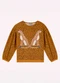 Nanai - Blusa Infantil Menina com Lantejoula Amarelo - variação: Amarelo