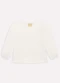 Milon - Blusa Infantil Menina com Pérolas Preto - variação: Off White