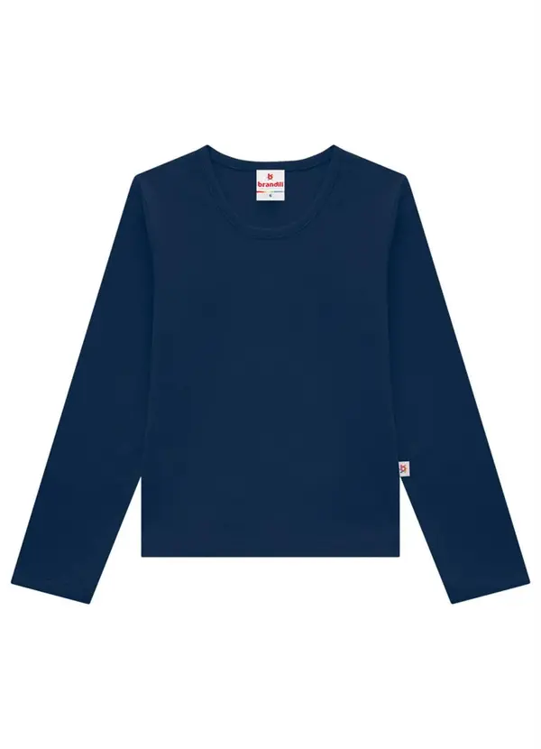 Brandili - Blusa Infantil Menina Cotton Azul 3
