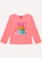 Kyly - Blusa Infantil Menina Cupcake Branco - variação: Rosa
