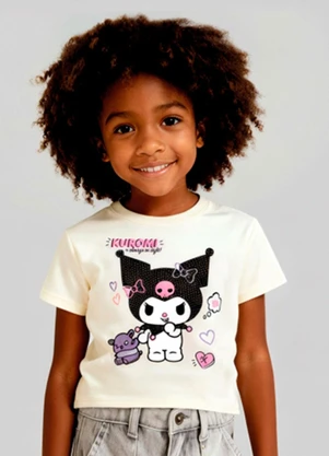 Brandili - Blusa Infantil Menina da Hello Kitty Natural - BRANDILI