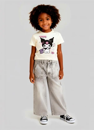 Brandili - Blusa Infantil Menina da Hello Kitty Natural - BRANDILI