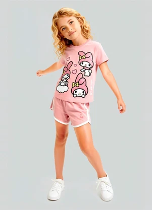 Brandili - Blusa Infantil Menina da Hello Kitty  Rosa - BRANDILI