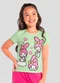 Brandili - Blusa Infantil Menina da Hello Kitty  Rosa - variação: Verde