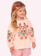 Nanai - Blusa Infantil Menina em Algodão Bege - variação: Bege
