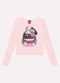 Kyly - Blusa Infantil Menina em Algodão Rosa - variação: Rosa
