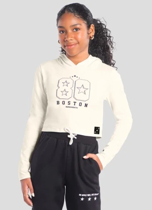 Brandili - Blusa Infantil Menina em Cotton Natural - BRANDILI