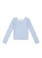 Brandili - Blusa Infantil Menina em Ribana Rosa - variação: Azul
