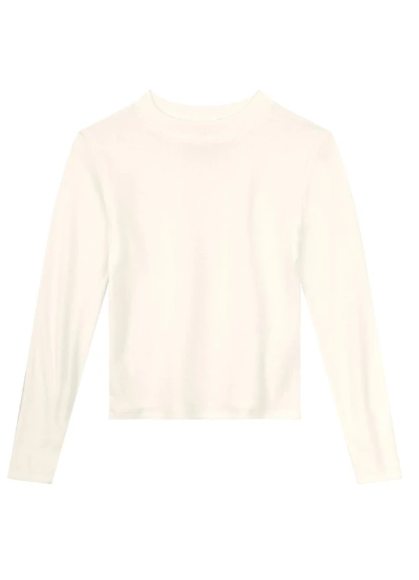 Brandili - Blusa Infantil Menina em Ribana Casual Bege 2