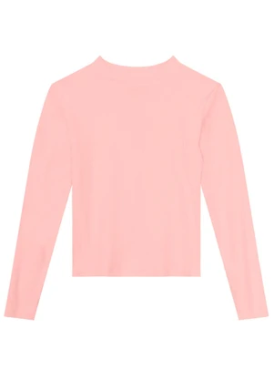 Brandili - Blusa Infantil Menina em Ribana Casual Rosa - BRANDILI