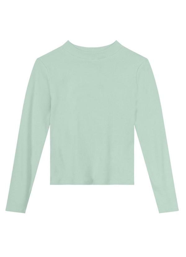 Brandili - Blusa Infantil Menina em Ribana Casual Verde