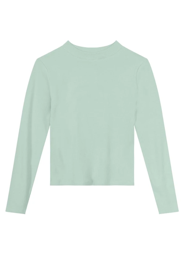 Brandili - Blusa Infantil Menina em Ribana Casual Verde