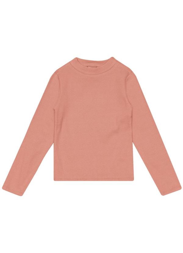 Brandili - Blusa Infantil Menina em Ribana Laranja