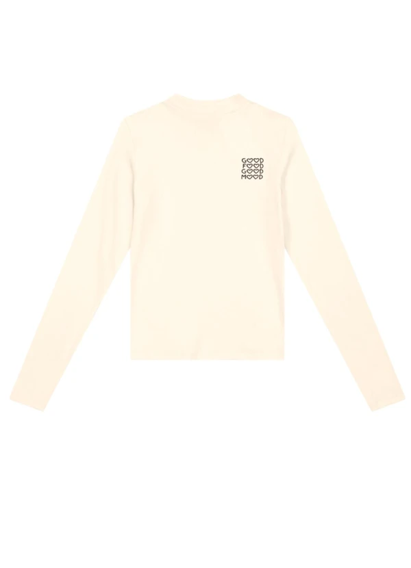 Brandili - Blusa Infantil Menina em Ribana Natural 3