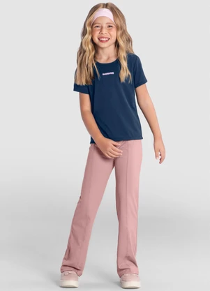 Brandili - Blusa Infantil Menina Esportiva Azul - BRANDILI