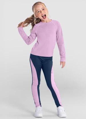 Brandili - Blusa Infantil Menina Esportiva Rosa - BRANDILI