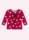 Nanai - Blusa Infantil Menina Flores Preto - variação: Vermelho