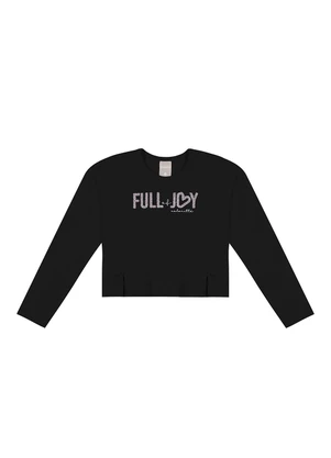 Colorittá - Blusa Infantil Menina Full Of Joy Preto - COLORITTÁ