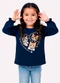 Kyly - Blusa Infantil Menina Gatinhos Azul - variação: Azul