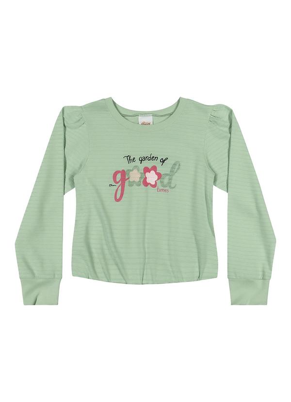 Elian - Blusa Infantil Menina Good Times Verde