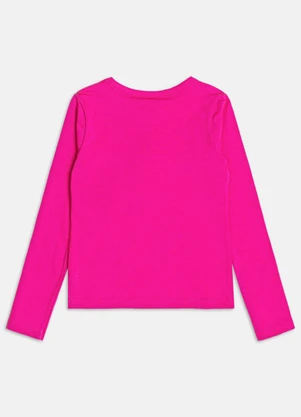 Bimbi - Blusa Infantil Menina Manga Longa Básica Rosa - BIMBI