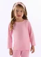 Up Baby - Blusa Infantil Menina Manga Longa Rosa - variação:  