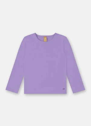Up Baby - Blusa Infantil Menina Manga Longa Roxo - UP BABY