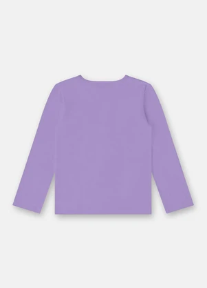 Up Baby - Blusa Infantil Menina Manga Longa Roxo - UP BABY