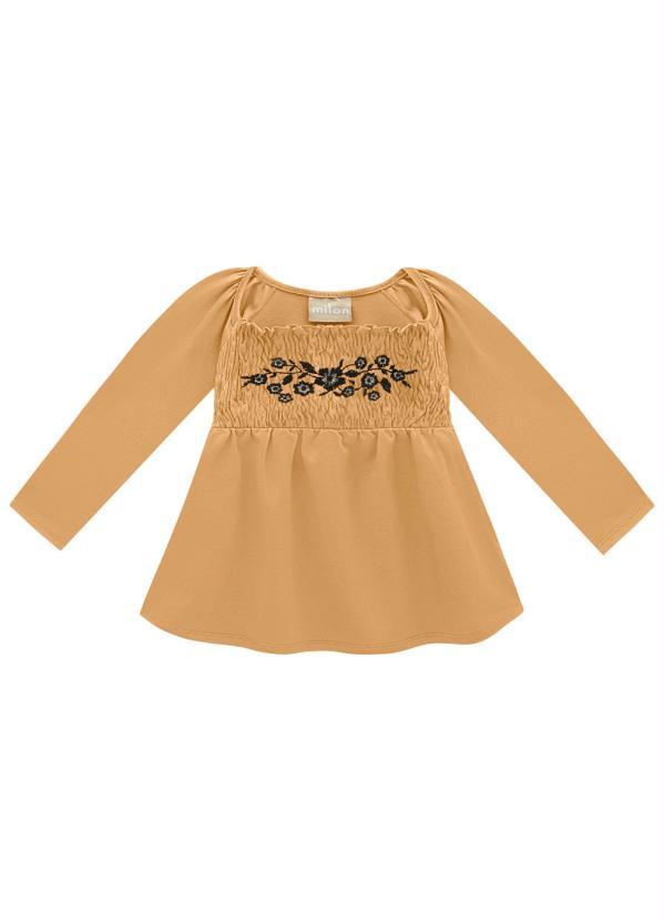 Milon - Blusa Infantil Menina Marrom 3