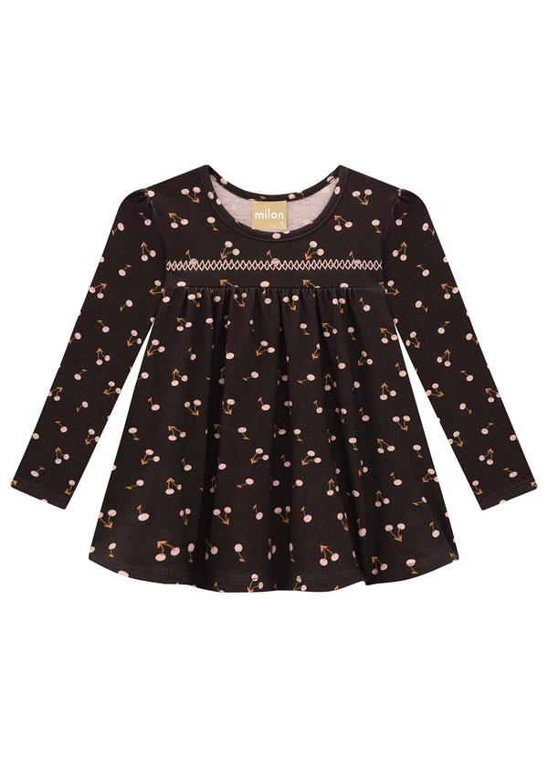 Milon - Blusa Infantil Menina Marrom