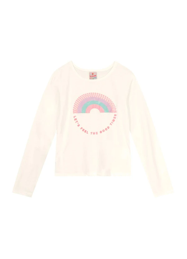 Brandili - Blusa Infantil Menina Natural 3