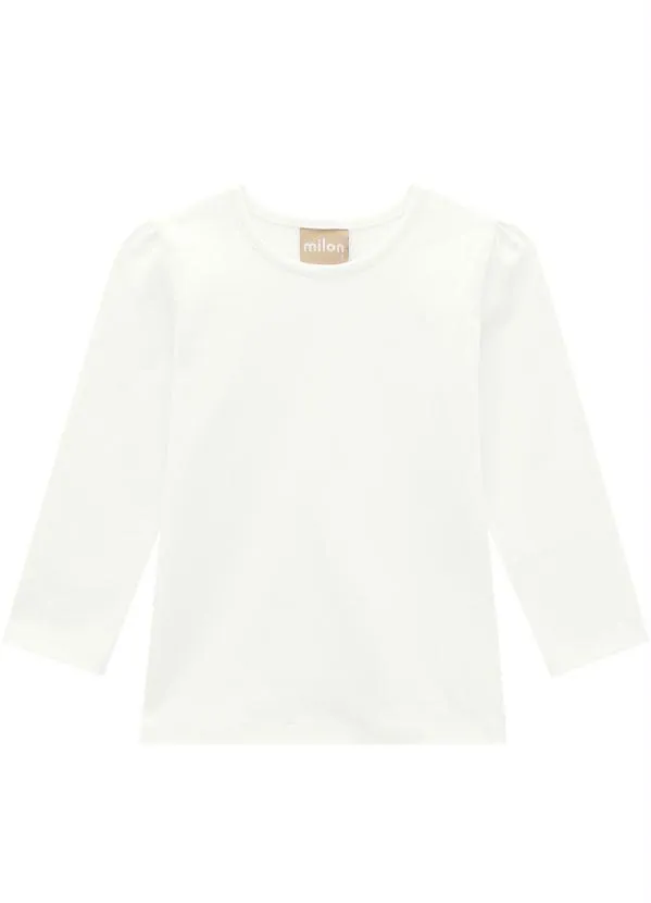 Milon - Blusa Infantil Menina Off White