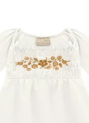Milon - Blusa Infantil Menina Off White - MILON