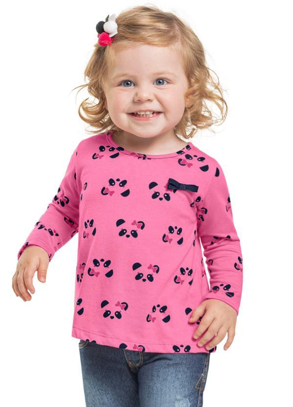 Kyly - Blusa Infantil Menina Rosa