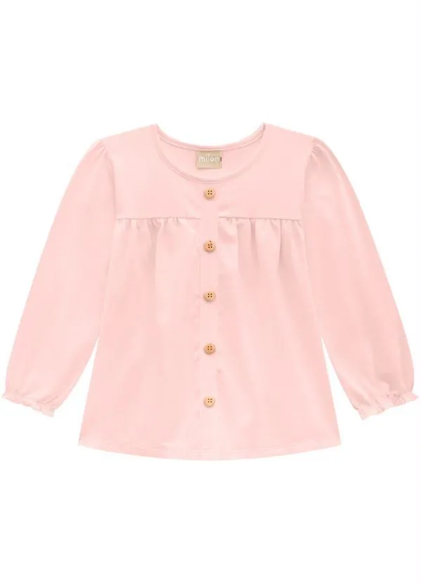 Milon - Blusa Infantil Menina Rosa