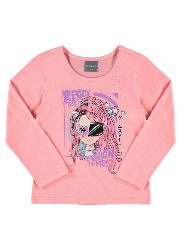 Quimby - Blusa Infantil Menina Rosa 3