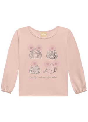 Milon - Blusa Infantil Menina Rosa - MILON