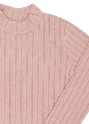 Pulla Bulla - Blusa Infantil Menina Tecido Canelado Rosa - PULLA BULLA