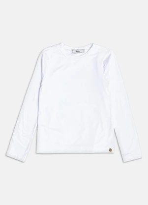 Bimbi - Blusa Infantil Menina Térmica Branca Branco - BIMBI