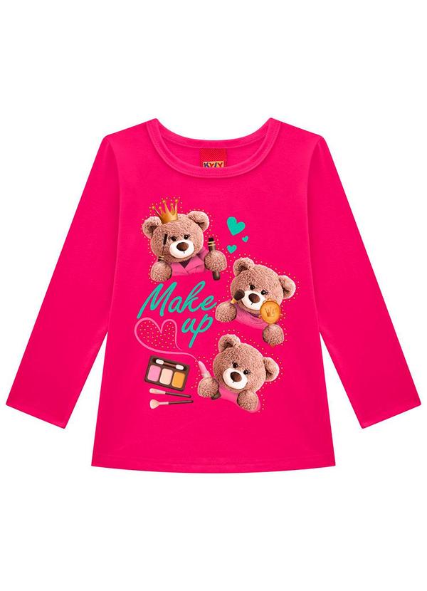 Kyly - Blusa Infantil Menina Ursinhos Rosa