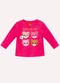Kyly - Blusa Infantil Menina Ursinhos Verde - variação: Rosa