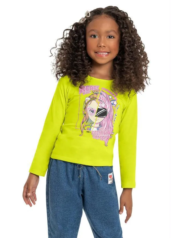 Quimby - Blusa Infantil Menina Verde
