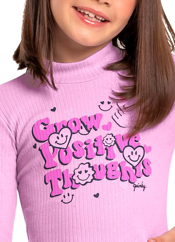 Quimby - Blusa Infantil Ribana Canelada Roxo 3