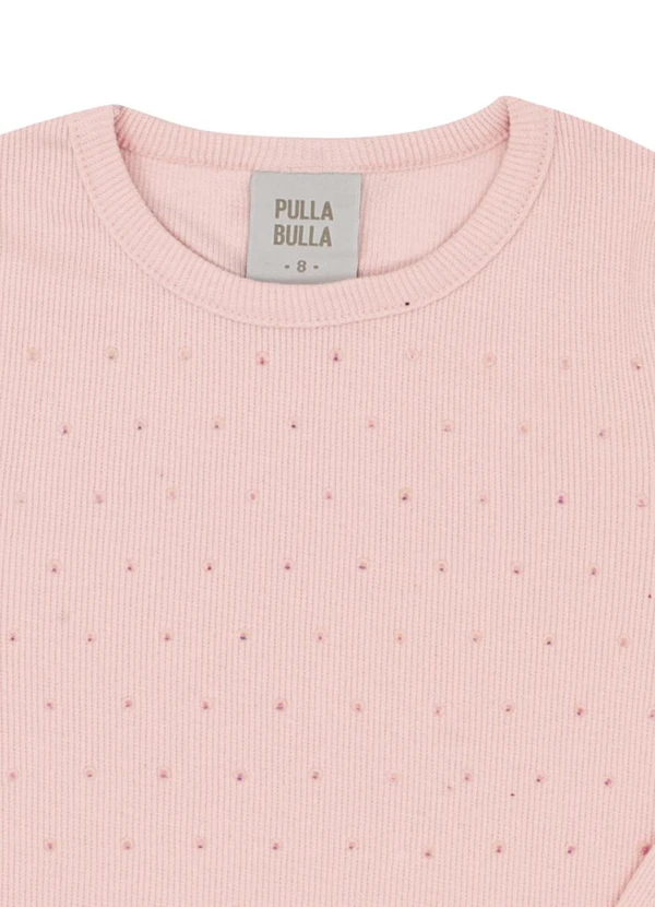 Pulla Bulla - Blusa Infantil Ribana com Elastano Leve Bege 3