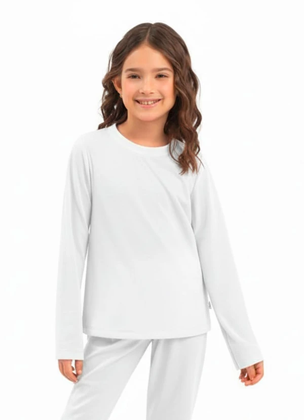 Duduka - Blusa Infantil Térmica Branco