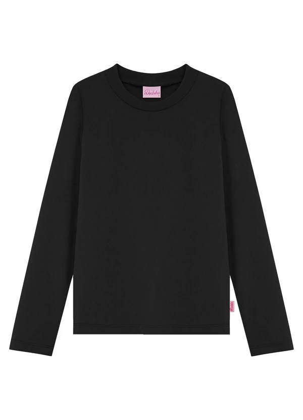 Duduka - Blusa Infantil Térmica Preto